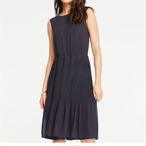 Ann Taylor Pleated Flare Dress